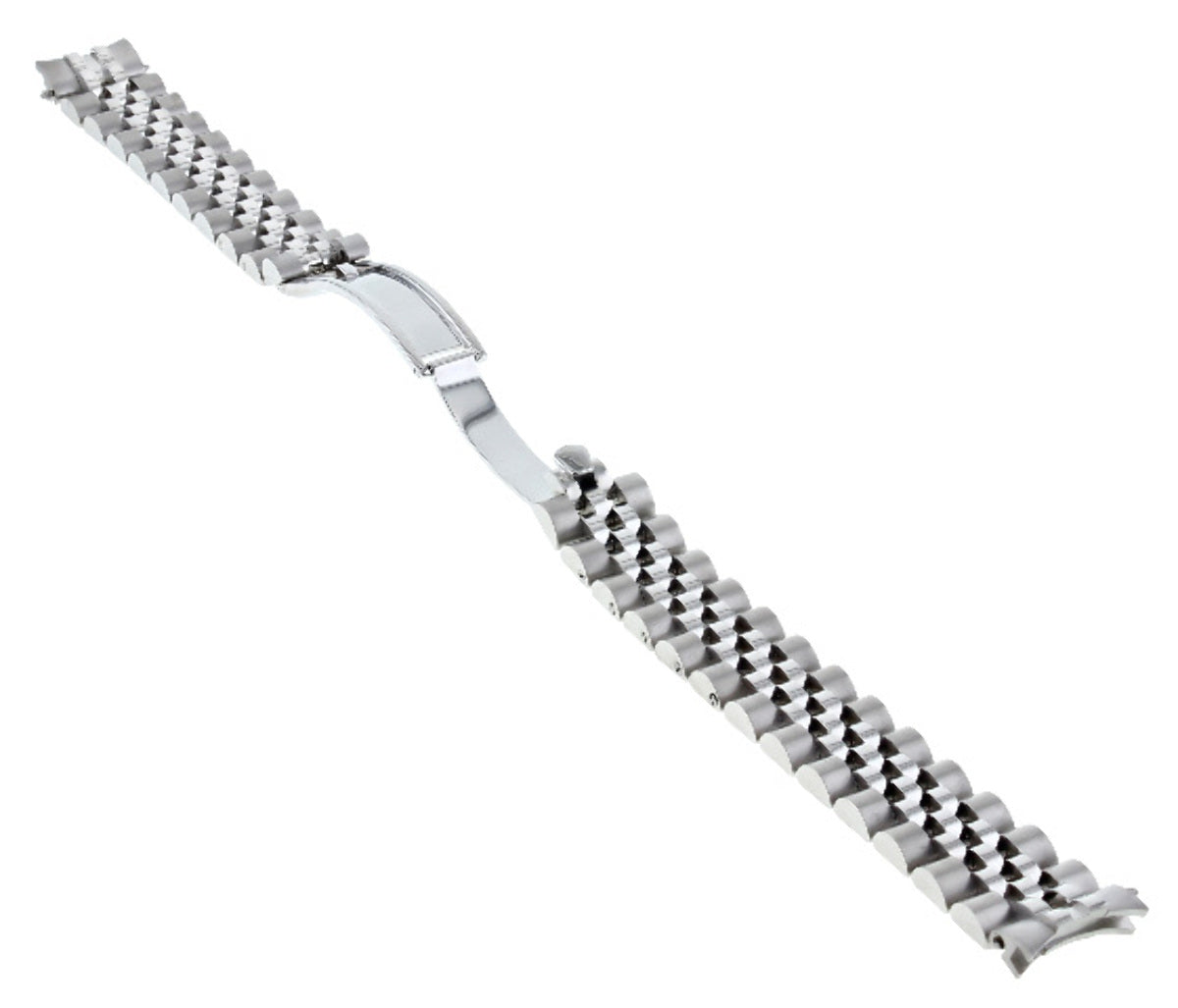 14MM JUBILEE WATCH BAND S/STEEL BRACELET LADY FOR ROLEX SOLID LINK HIDDEN CLASP