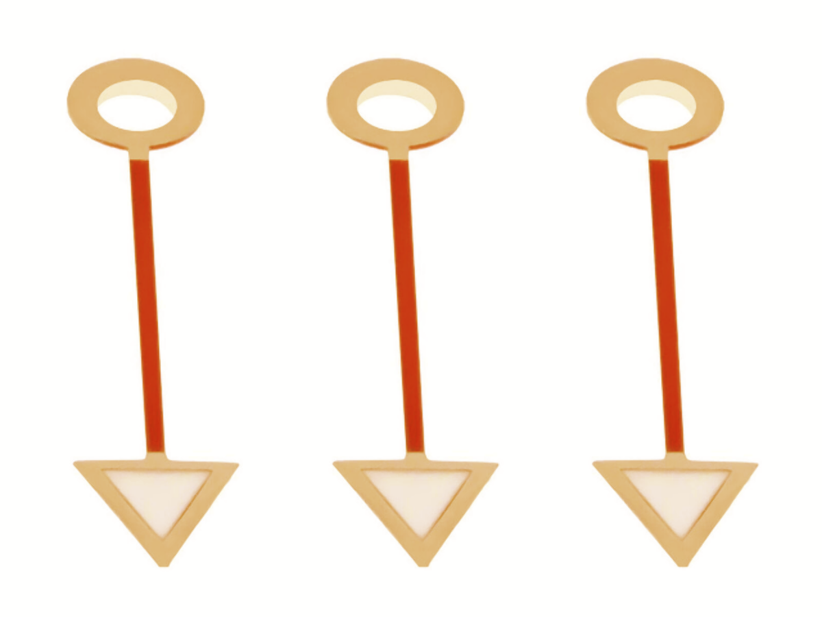 3 GMT WATCH HAND FOR ROLEX 1670 1675 16750 16753 16758 GOLD COLOR