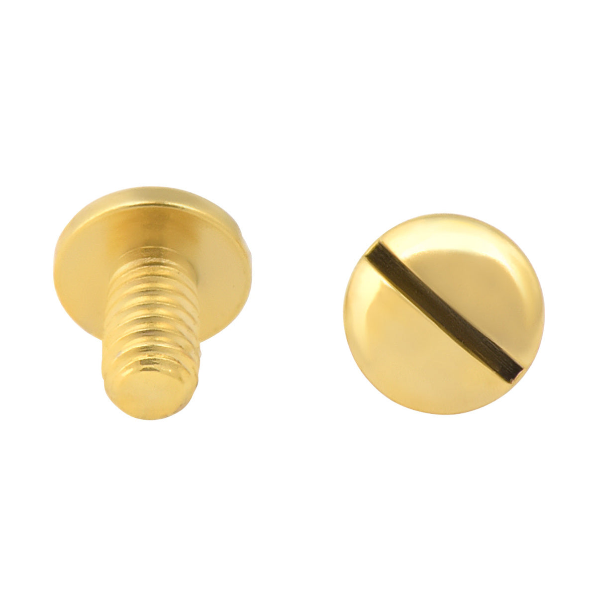 4 PCS SCREWS REPLACEMENT FOR CARTIER LOVE BRACELET THICKER THREAD GOLD TOP QLY