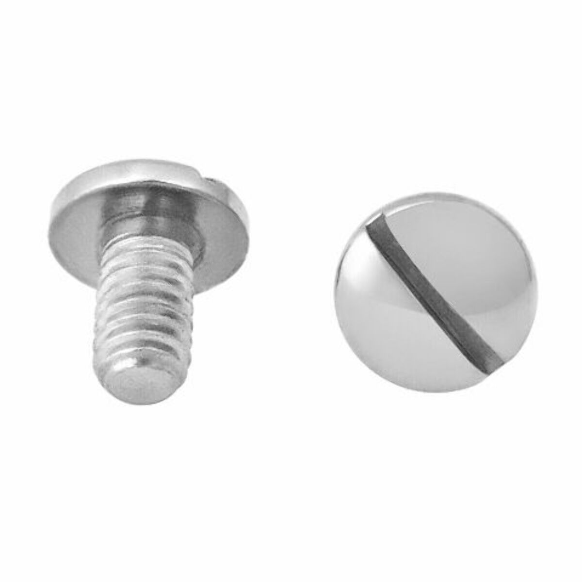 4 PCS SCREWS REPLACEMENT FOR CARTIER LOVE FIT WIDER SCREW BRACELET THREAD SILVER