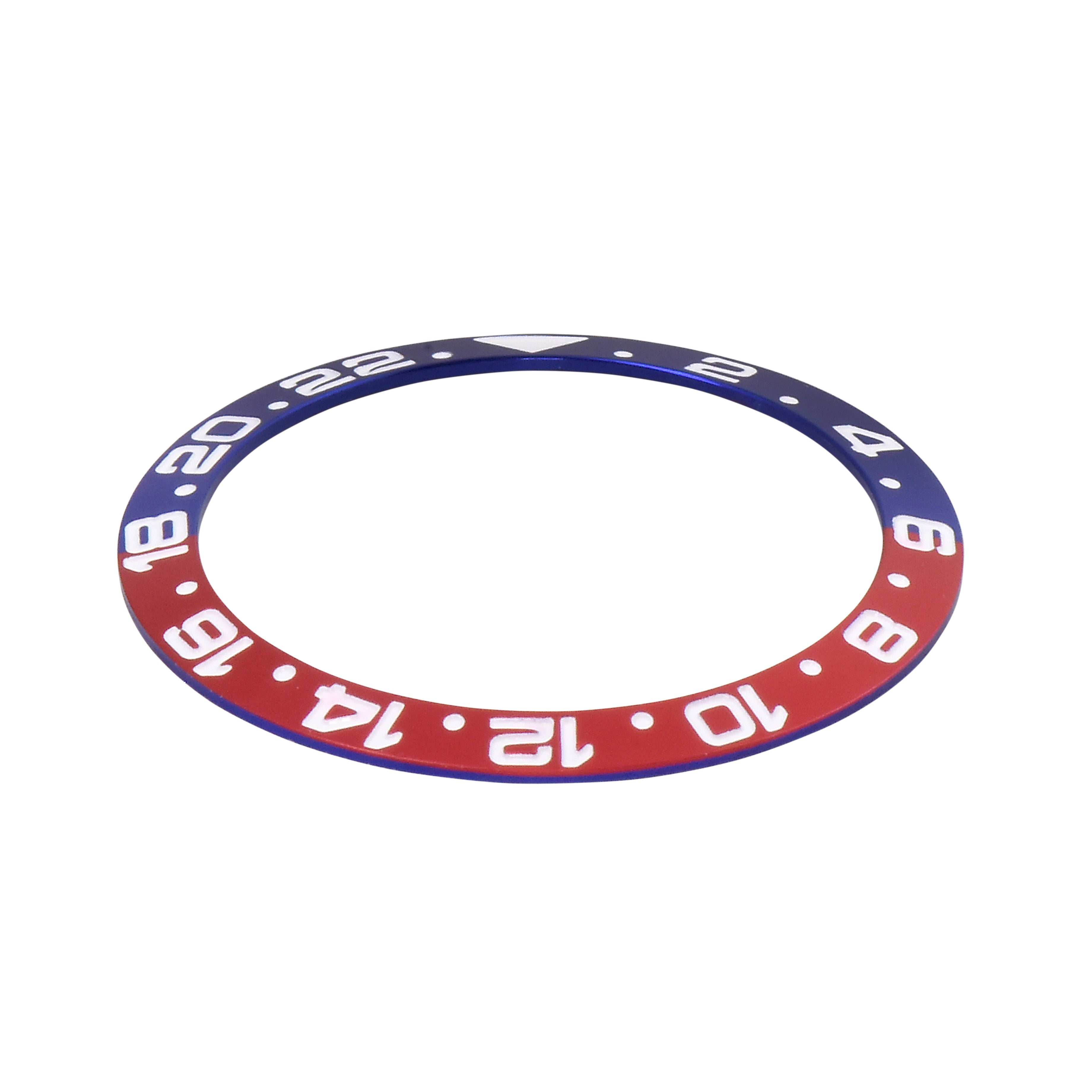 CERAMIC BEZEL INSERT FOR ROLEX GMT MASTER 116700 116710 116713 ENGRAVED BLUE/RED