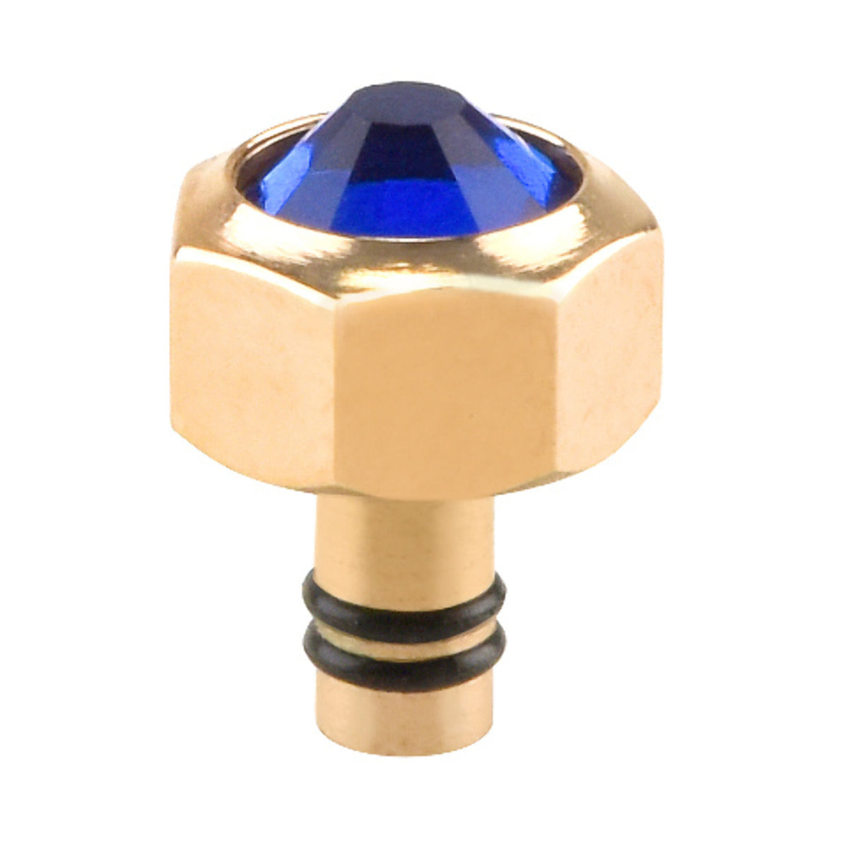 6.8MM WATCH CROWN FOR CARTIER CALIBRE SANTOS SAPPHIRE STONE ROSE GOLD