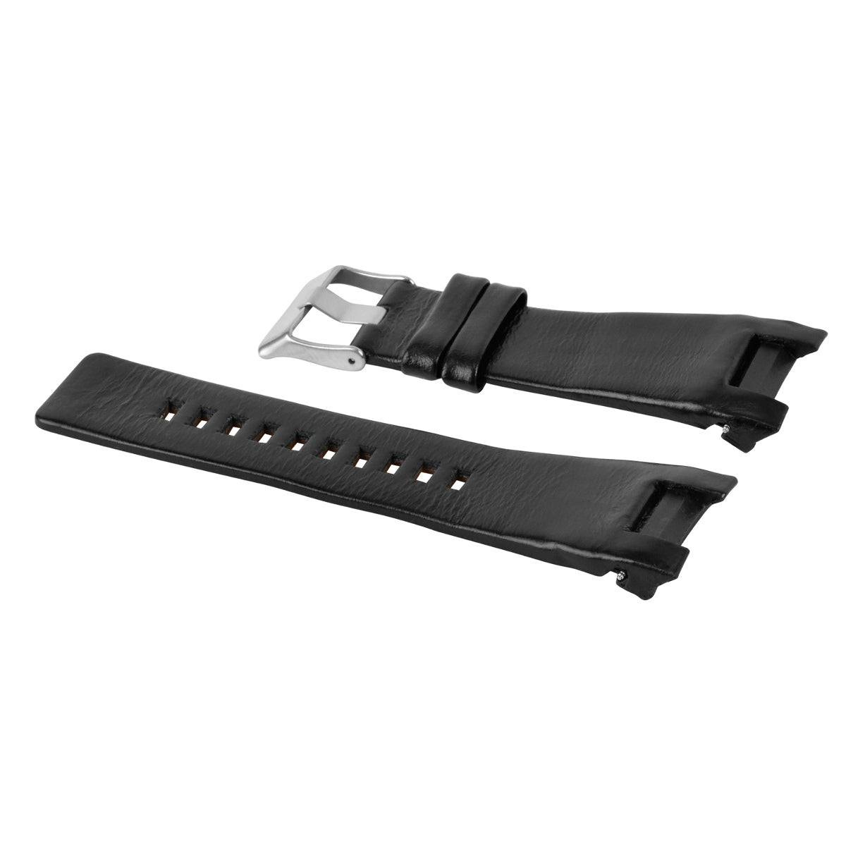 32MM NOTCHED LEATHER WATCH BAND STRAP FOR DIESEL DZ1216 DZ1273 DZ4246 WATCH BLACK