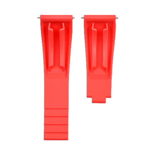 20MM RUBBER OYSTERFLEX STRAP BAND FOR ROLEX DATEJUST DAYTONA SUBMARINER GMT RED