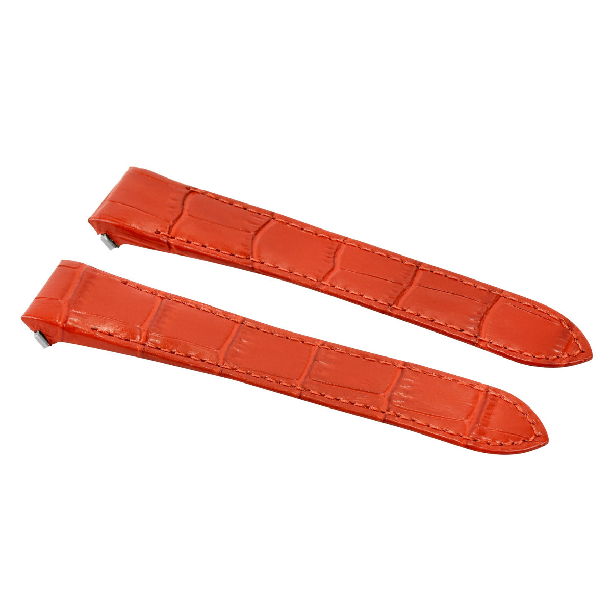19MM LEATHER WATCH STRAP BAND FOR CARTIER ROADSTER 2510 2524 3312 RELEASE RED