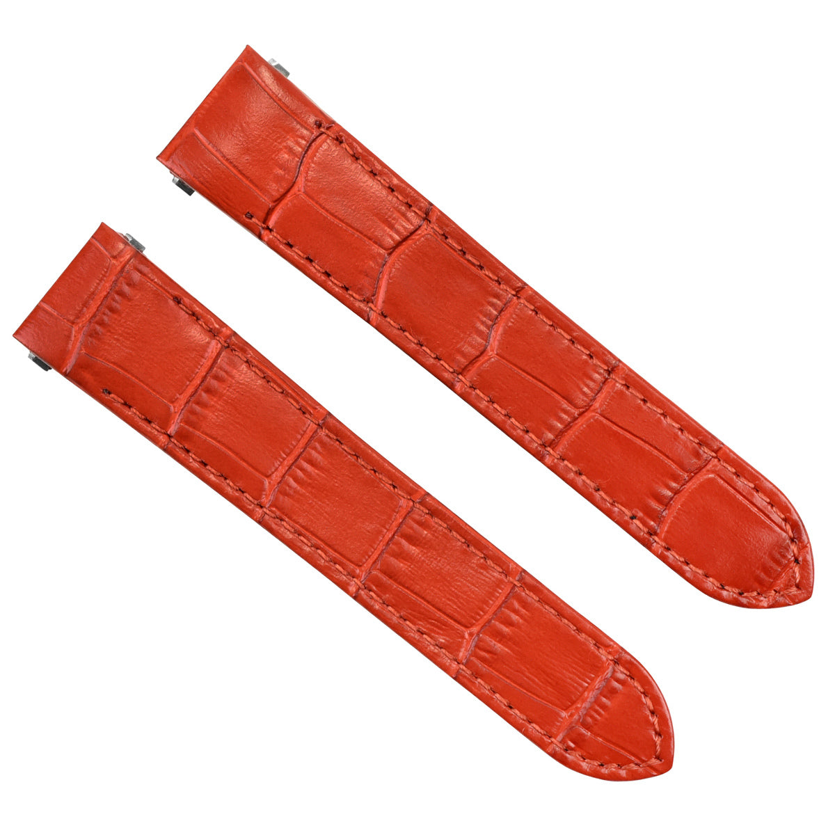 19MM LEATHER WATCH STRAP BAND FOR CARTIER ROADSTER 2510 2524 3312 RELEASE RED