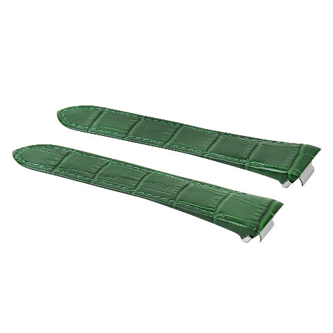 19MM LEATHER WATCH STRAP BAND FOR CARTIER ROADSTER 2510 2524 3312 RELEASE GREEN