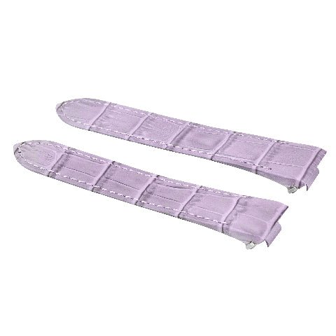 19MM LEATHER WATCH STRAP BAND FOR CARTIER ROADSTER 2510 2524 3312 RELEASE PURPLE