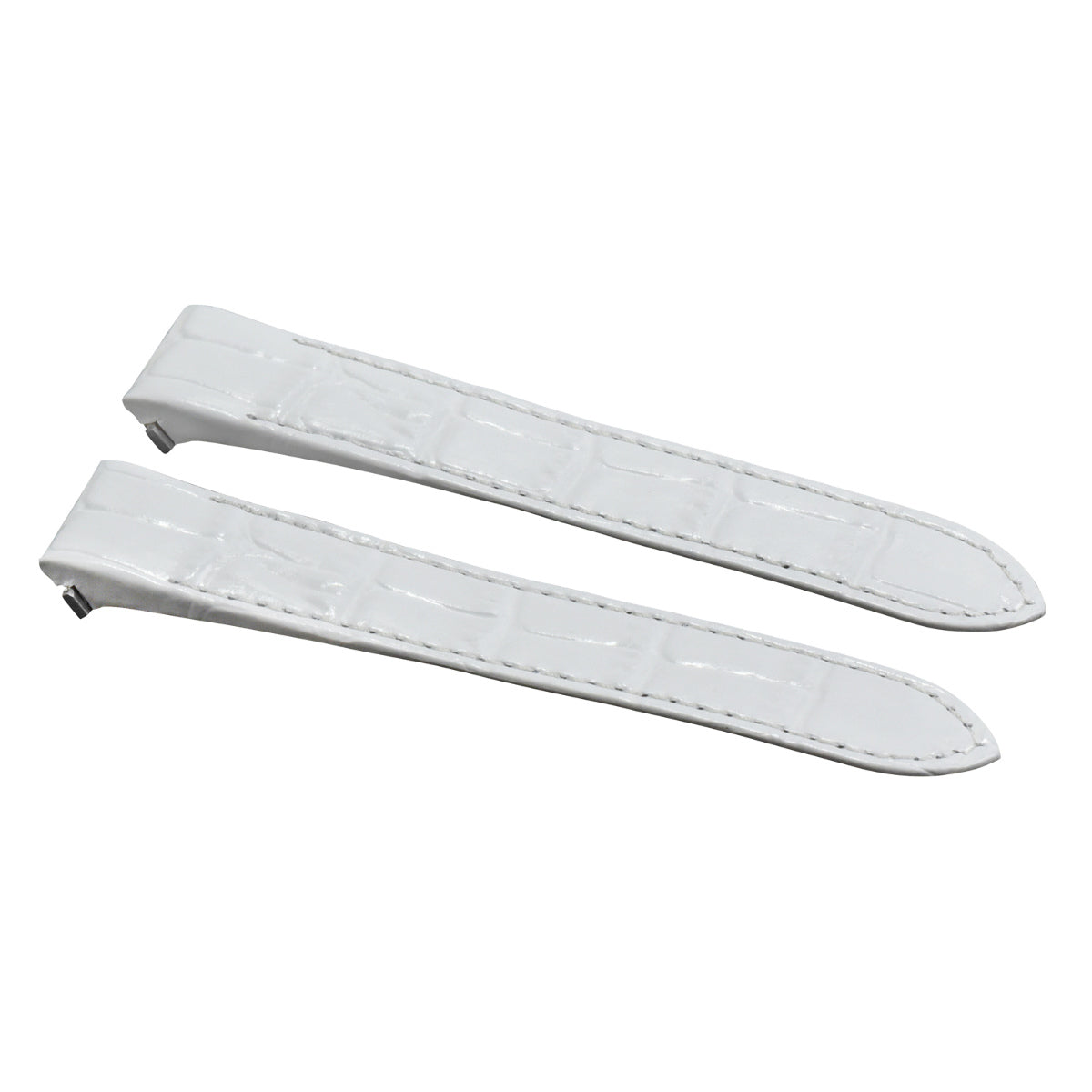19-20MM ITALIAN LEATHER WATCH BAND STRAP FOR CARTIER ROADSTER QUICK RELEASE, White, view 2
