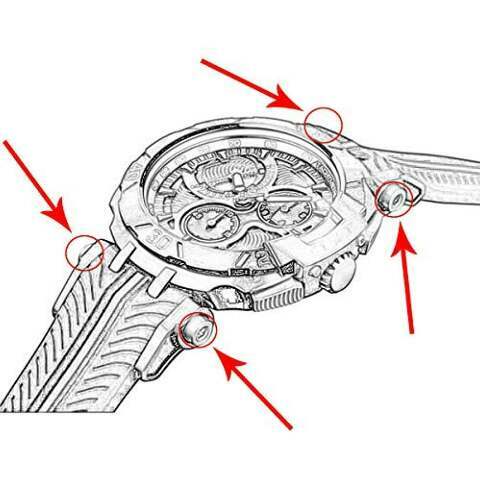 WATCH SCREW TUBE PIN FOR TISSOT T-SPORT T092 T-RACE MOTO GP SPECIAL COLLECTIONS