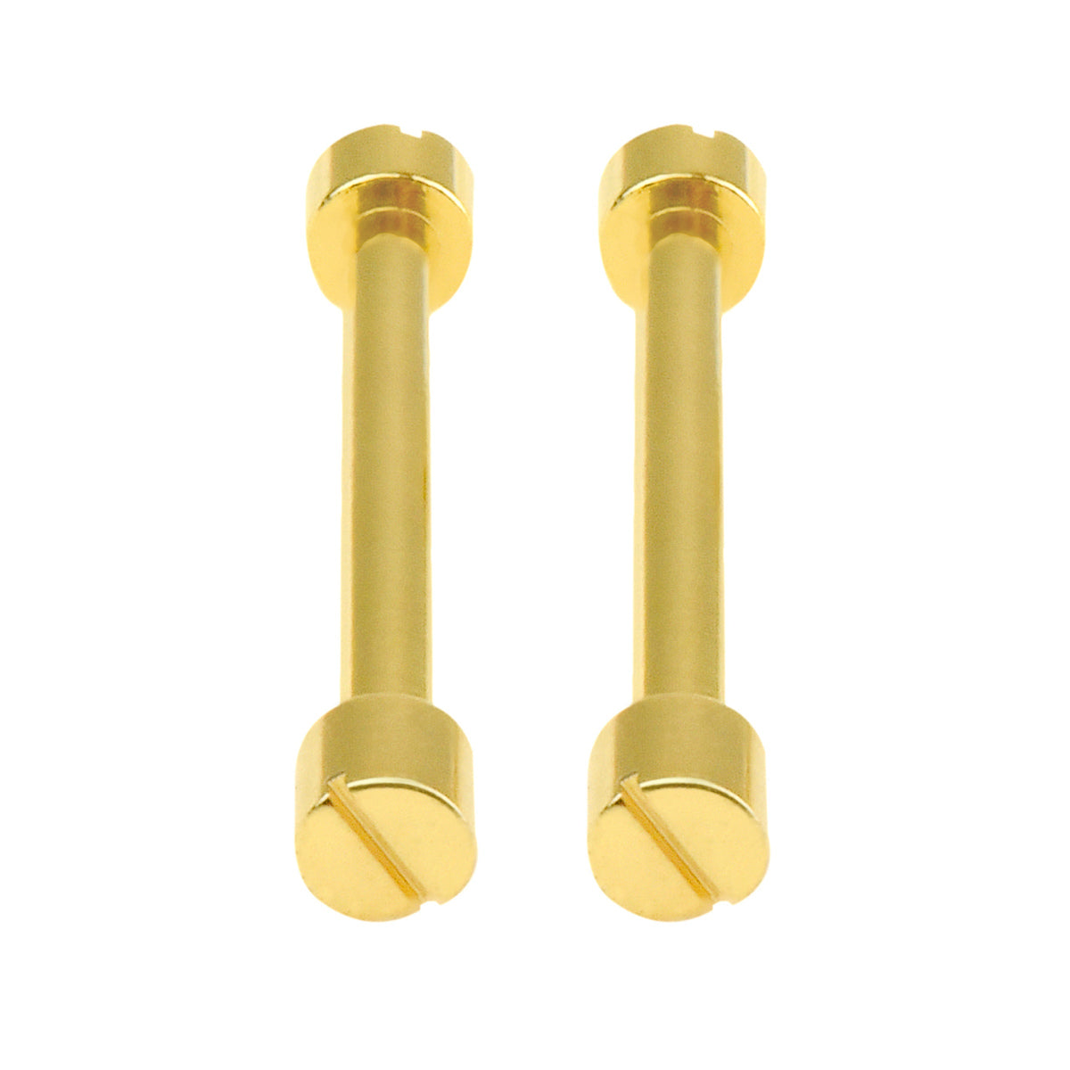 2 WATCH SCREW TUBE FOR 38MM BVLGARI BULGARI DIAGONO LCV38 WATCH BAND LINK GOLD