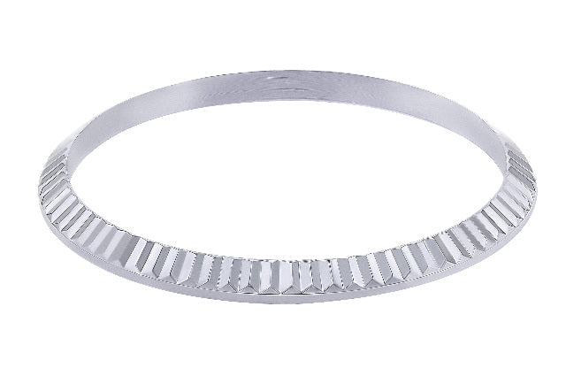 NEW FLUTED BEZEL FOR 34MM ROLEX 6694 6697 VINTAGE OYSTER PRECISION SILVER TOP QY