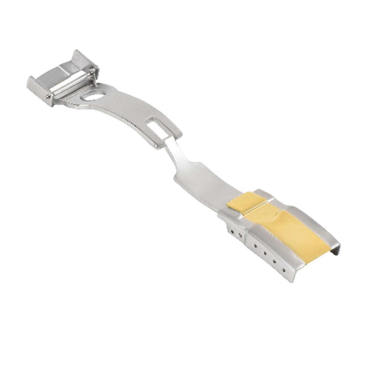 16MM BUCKLE CLASP FOR ROLEX DAYTONA DJ GMTWATCH LEATHER BAND STRAP TWO TONE