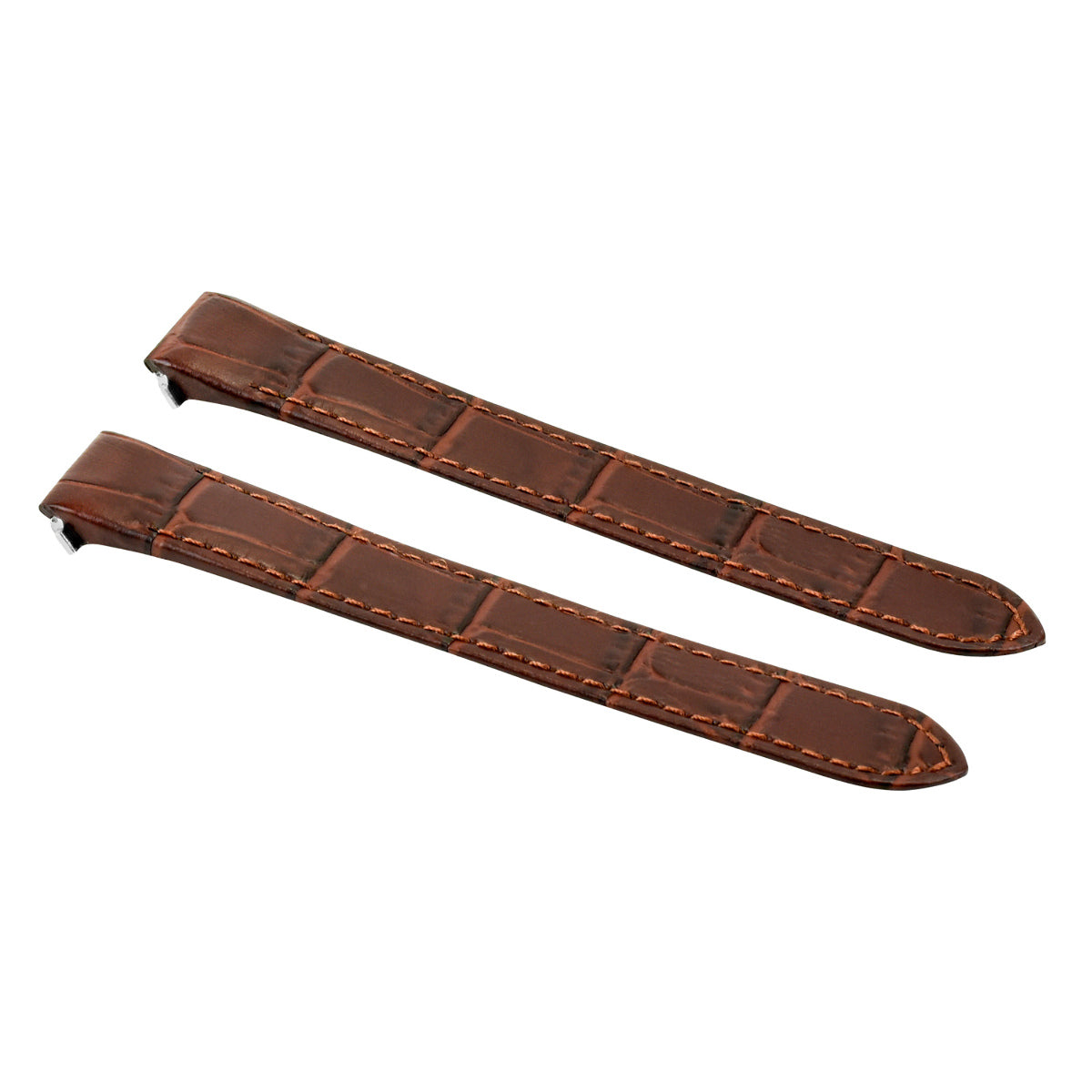 15MM LEATHER WATCH STRAP BAND FOR LADY CARTIER ROADSTER 2675 2723 QUICK REL BROWN