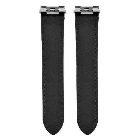 19MM LEATHER WATCH STRAP BAND FOR CARTIER ROADSTER 2510 2524 3312 RELEASE BLACK