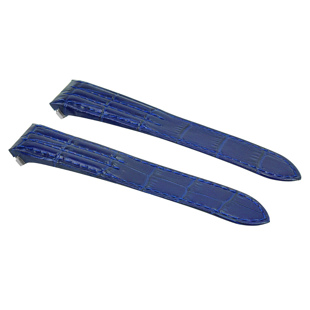 20MM LEATHER STRAP BAND FOR CARTIER ROADSTER XL CHRONO 3405 QUICK RELEASE BLUE