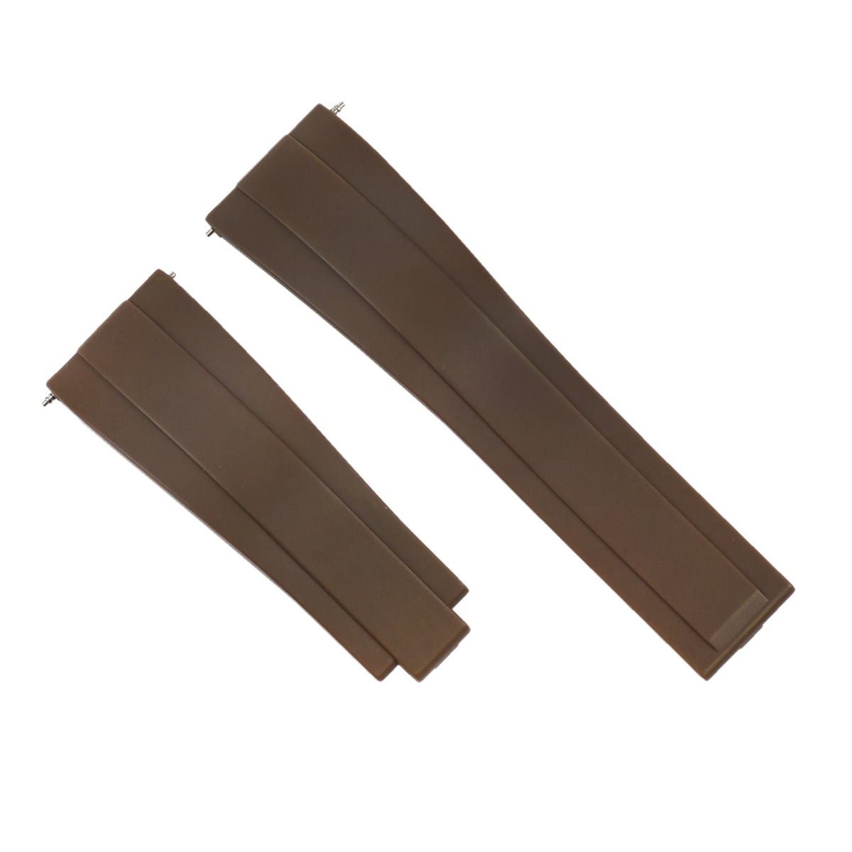 20MM SILICONE WATCH STRAP BAND FOR ROLEX DAYTONA SUBMARINER GMT OYSTERFLEX BROWN