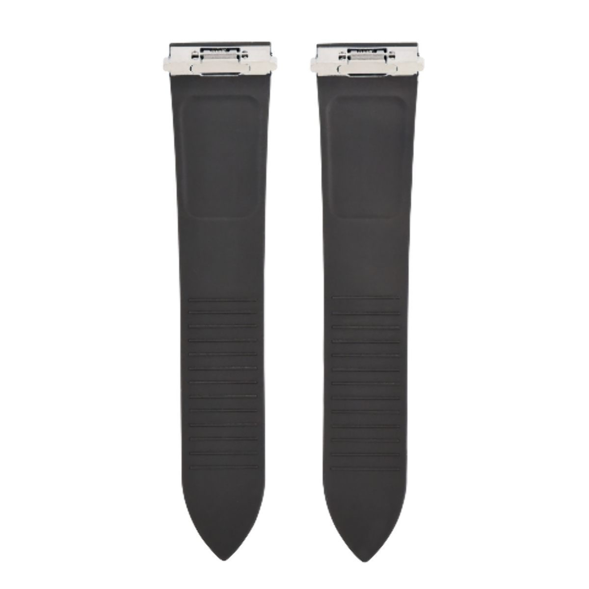 21MM RUBBER WATCH STRAP BAND FOR CARTIER SANTOS WSSA0018 QUICK RELEASE BLACK