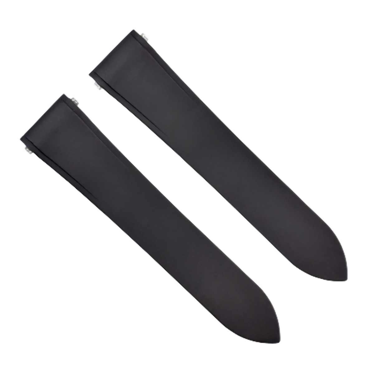 21MM RUBBER WATCH STRAP BAND FOR CARTIER SANTOS WSSA0018 QUICK RELEASE BLACK