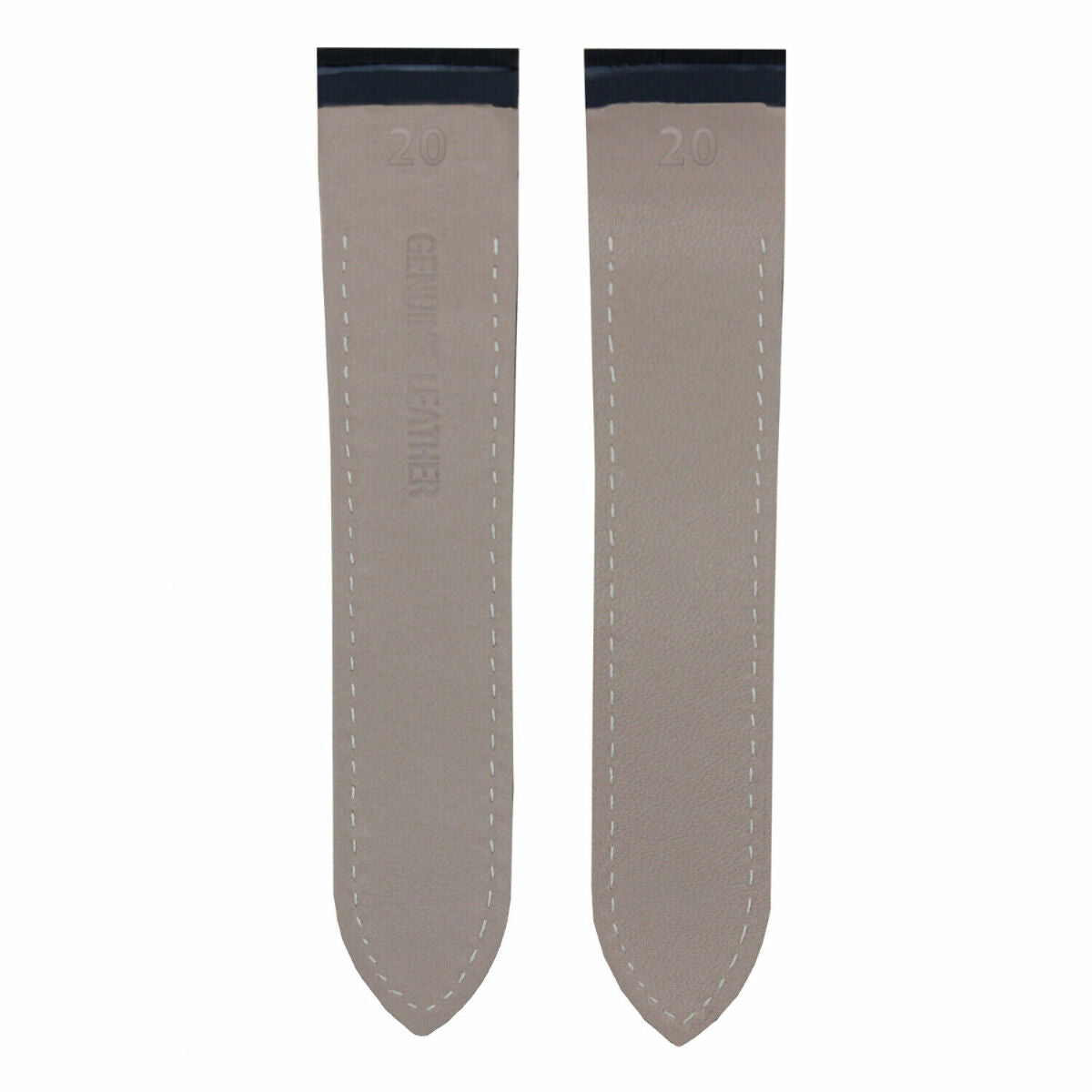 LEATHER WATCH STRAP BAND FOR 32MM CARTIER SANTOS 100 WSSA0006 Ref 3774 BLACK