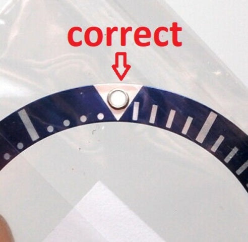 PEARL FLAT PIP FOR BEZEL INSERT ROLEX SUBMARINER 116610LN, 116610LV BLUE SWISS