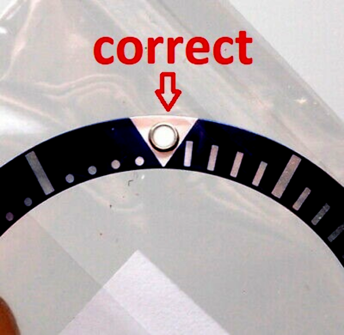 REPLACEMENT PEARL FLAT PIP LUME GOLD FOR BEZEL INSERT 2MM