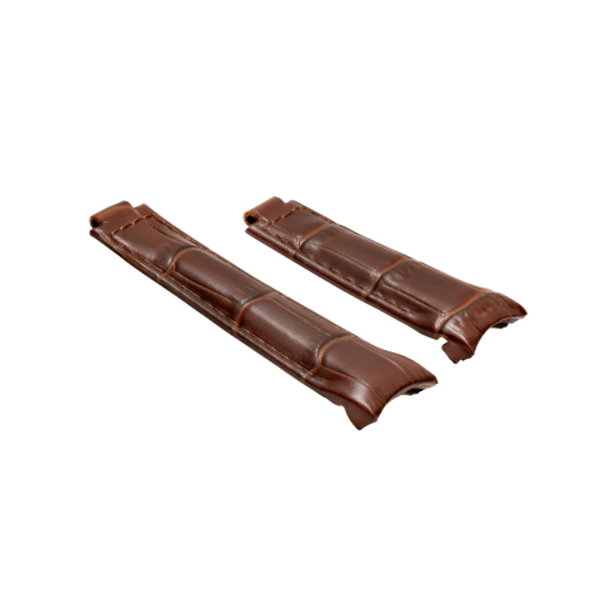 20MM CURVED LEATHER STRAP BAND FOR ROLEX DAYTONA 16518 16519 116518 116519 BROWN