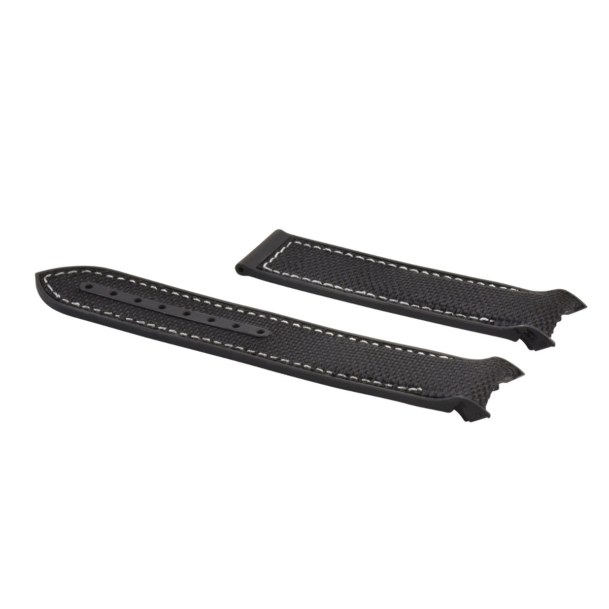 20MM NYLON RUBBER WATCH BAND STRAP FOR OMEGA SEAMASTER PLANET BLACK WS