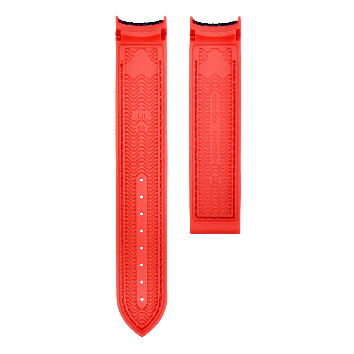 20MM NYLON RUBBER WATCH BAND STRAP FOR OMEGA SEAMASTER 300 PLANET BLUE RD