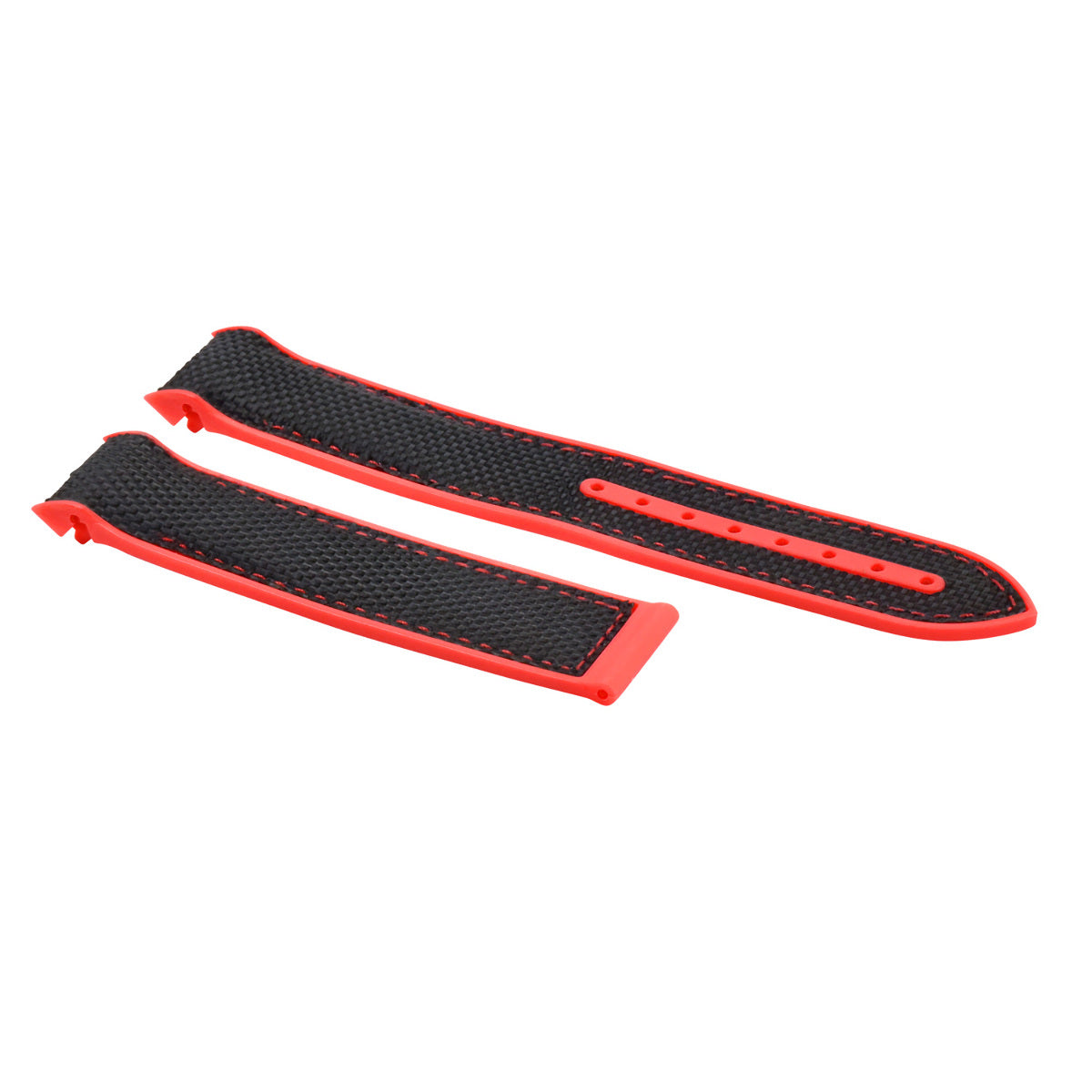 20MM NYLON RUBBER WATCH BAND STRAP FOR OMEGA SEAMASTER 300 PLANET BLACK R
