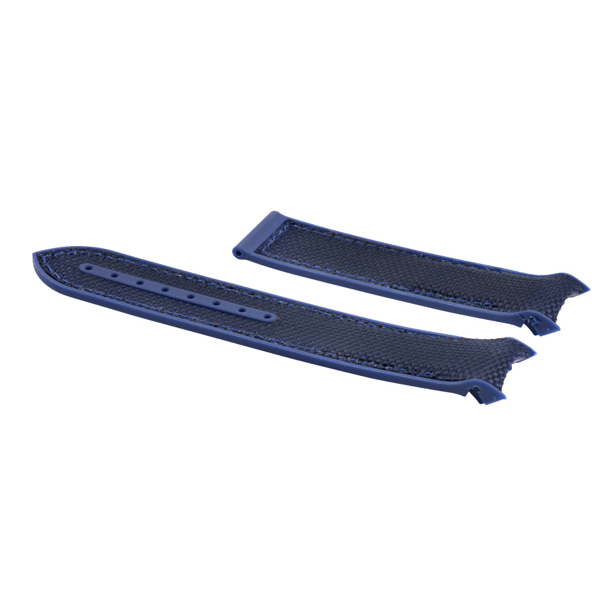 22MM NYLON RUBBER WATCH BAND STRAP FOR OMEGA SEAMASTER 300 PLANET BLUE