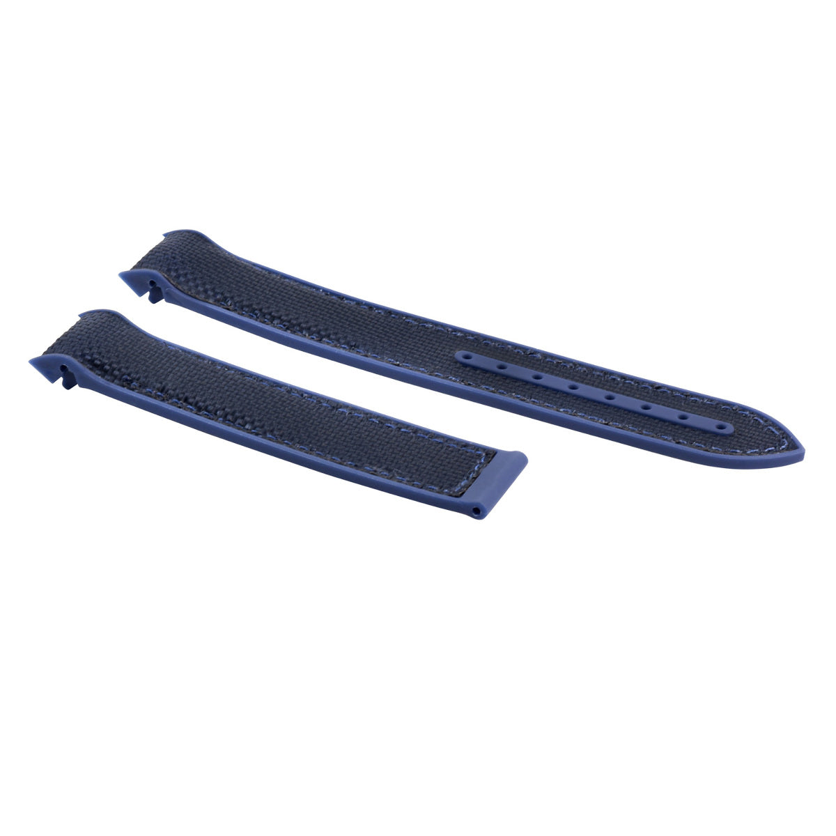 22MM NYLON RUBBER WATCH BAND STRAP FOR OMEGA SEAMASTER 300 PLANET BLUE