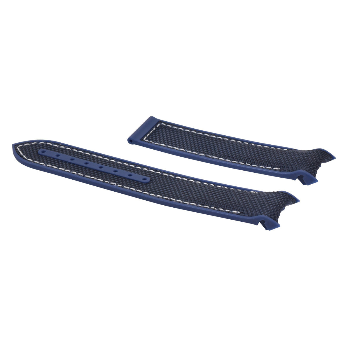 22MM NYLON RUBBER WATCH BAND STRAP FOR OMEGA SEAMASTER 300 PLANET BLUE W