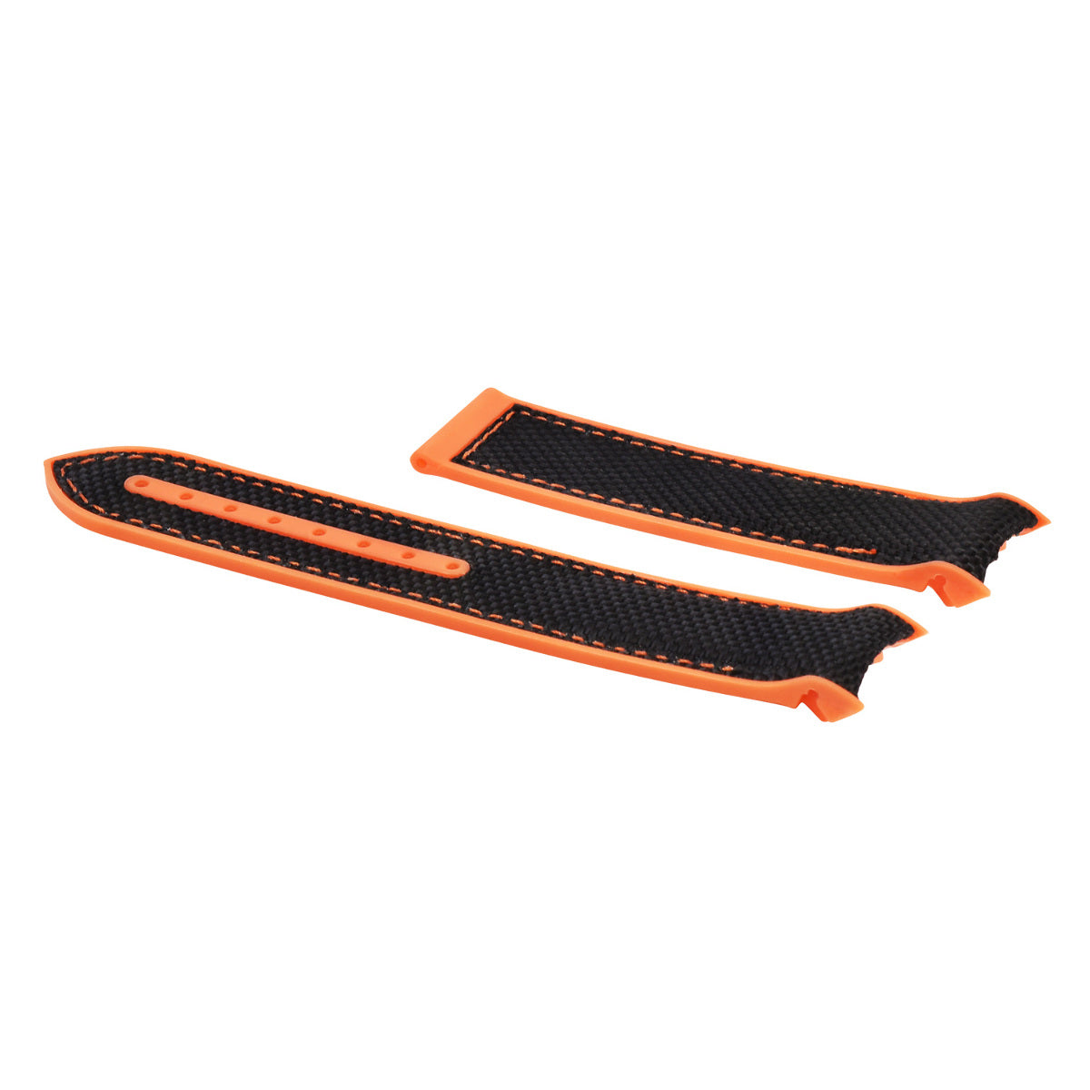 22MM NYLON RUBBER WATCH BAND STRAP FOR OMEGA SEAMASTER 300 PLANET BLACK