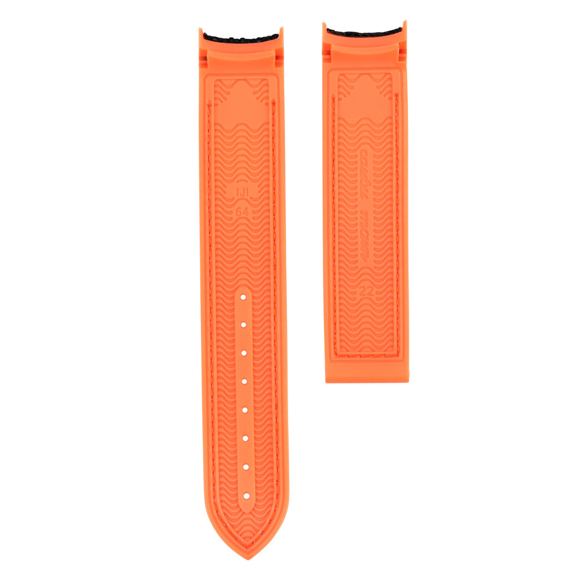 22MM NYLON RUBBER WATCH BAND STRAP FOR OMEGA SEAMASTER 300 PLANET BLACK