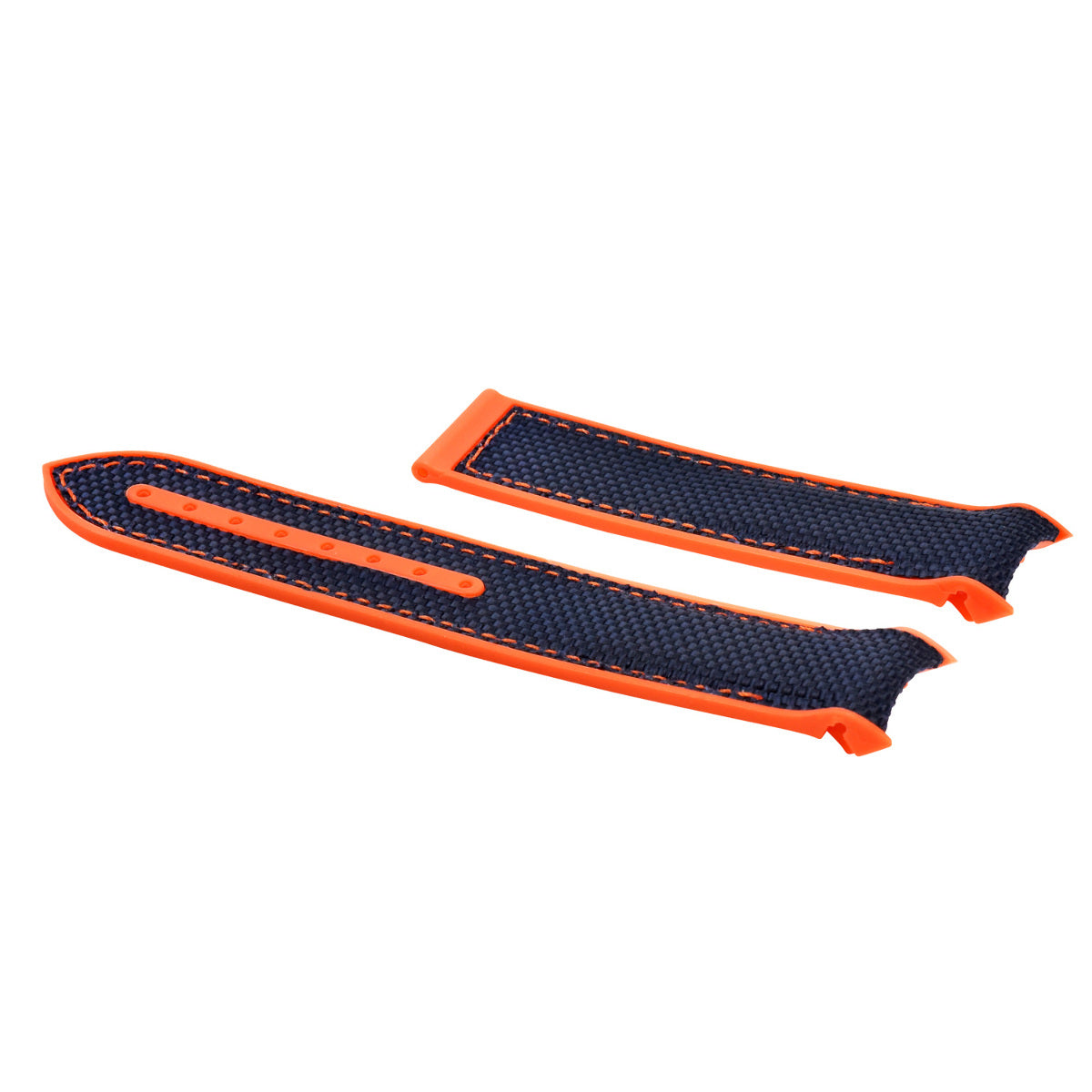 22MM NYLON RUBBER WATCH BAND STRAP FOR OMEGA SEAMASTER 300 PLANET BLUE