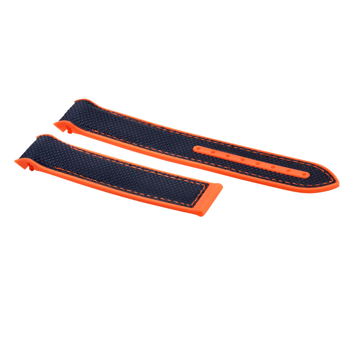 22MM NYLON RUBBER WATCH BAND STRAP FOR OMEGA SEAMASTER 300 PLANET BLUE