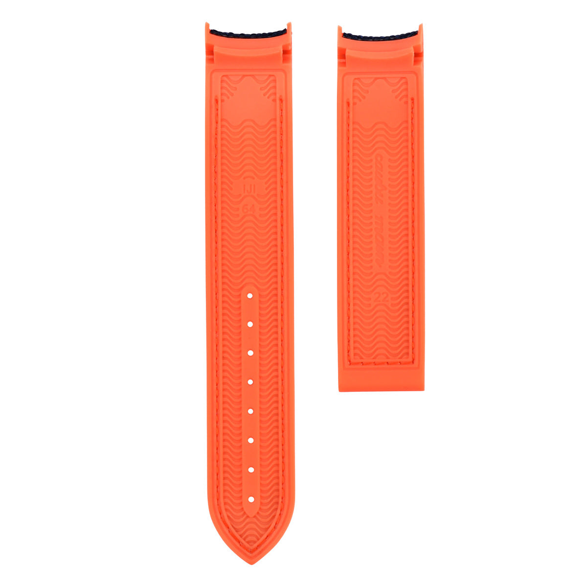 22MM NYLON RUBBER WATCH BAND STRAP FOR OMEGA SEAMASTER 300 PLANET BLUE