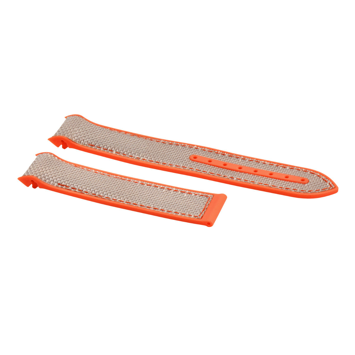 22MM NYLON RUBBER WATCH BAND STRAP FOR OMEGA SEAMASTER 300 PLANET BEIGE OS
