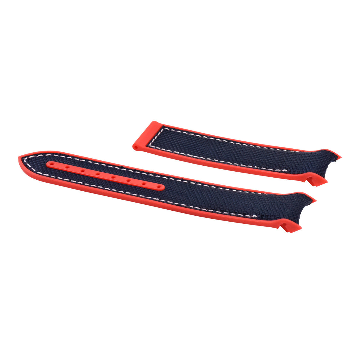 22MM NYLON RUBBER WATCH BAND STRAP FOR OMEGA SEAMASTER 300 PLANET BLUE R