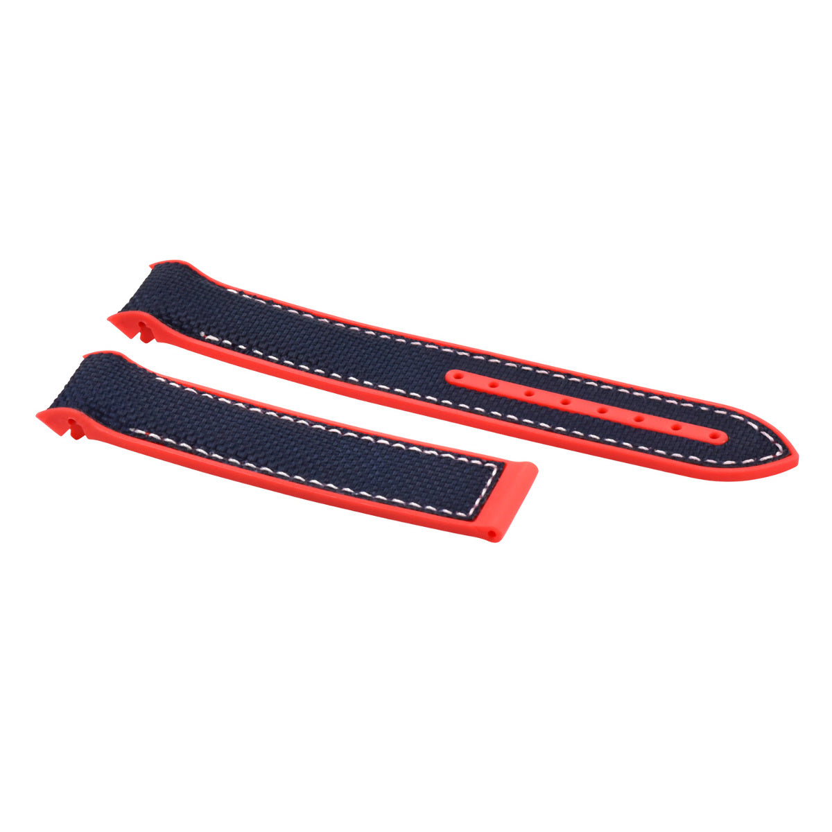 22MM NYLON RUBBER WATCH BAND STRAP FOR OMEGA SEAMASTER 300 PLANET BLUE R