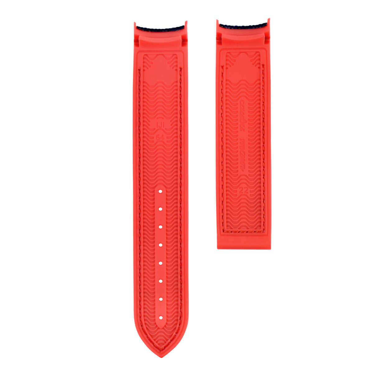 22MM NYLON RUBBER WATCH BAND STRAP FOR OMEGA SEAMASTER 300 PLANET BLUE R