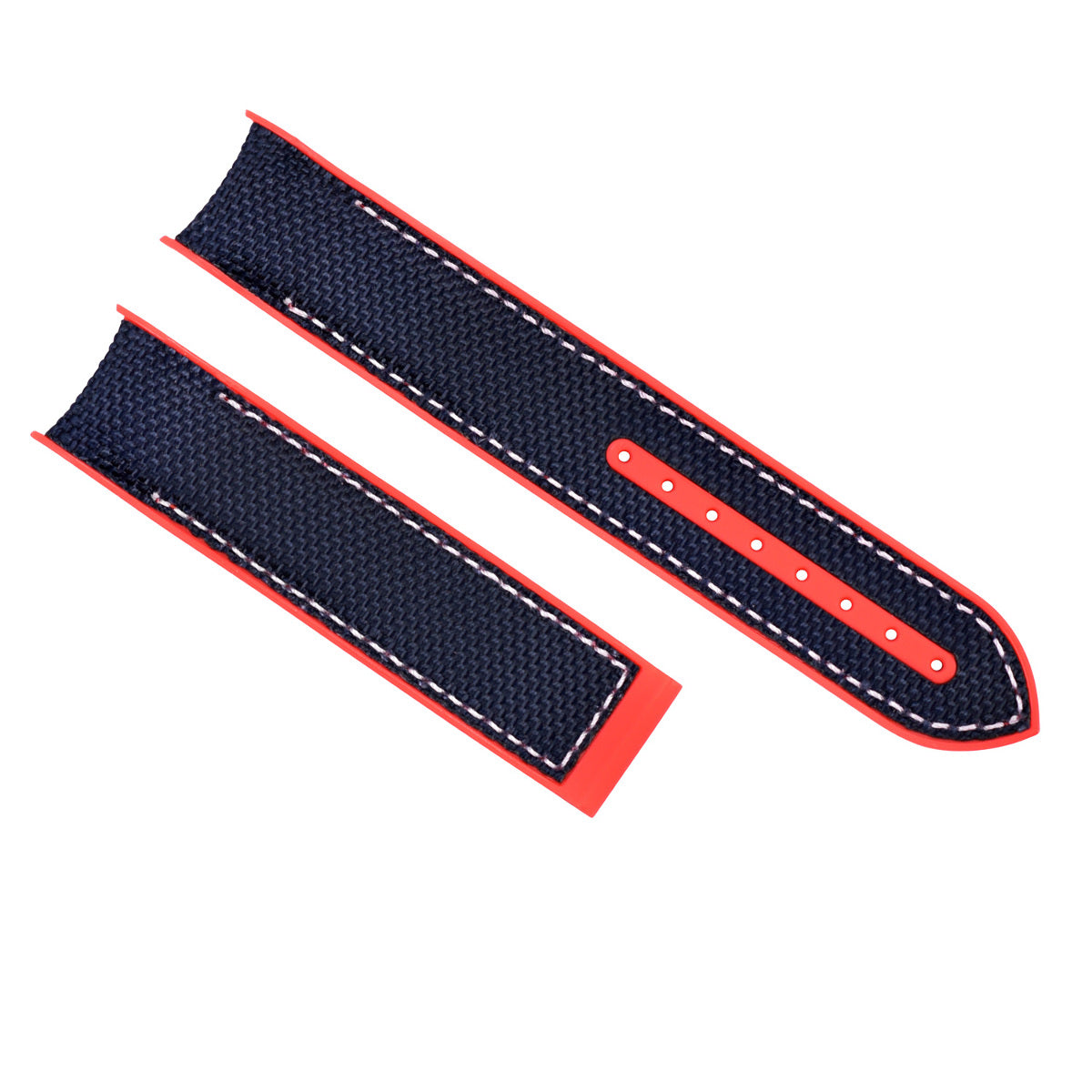 22MM NYLON RUBBER WATCH BAND STRAP FOR OMEGA SEAMASTER 300 PLANET BLUE R