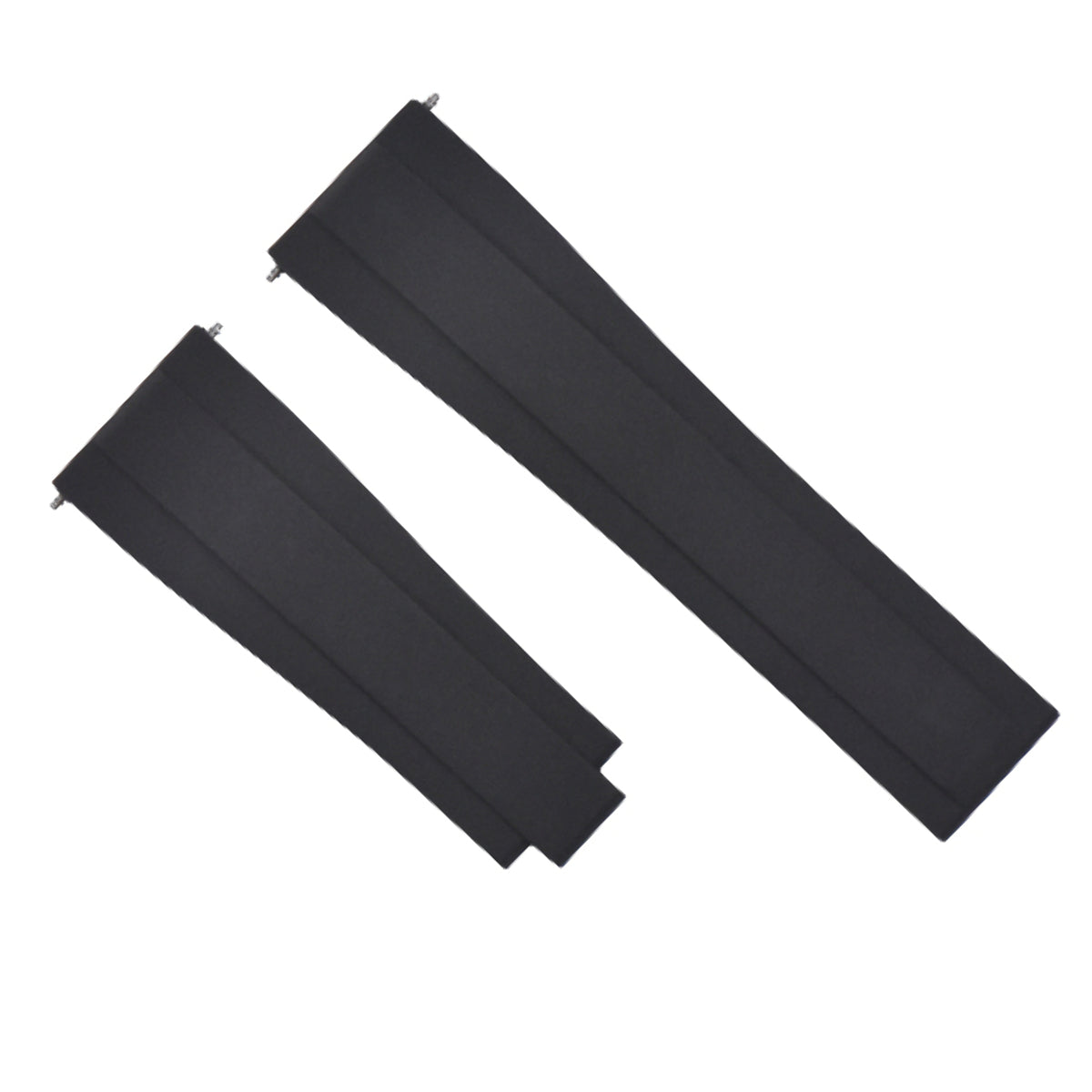 22MM SILICONE RUBBER WATCHBAND STRAP FOR ROLEX SKYDWELLER,DEEP SEA,DWELLER 43 BLACK