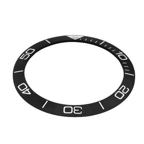 CERAMIC INSERT FOR OMEGA SEAMASTER PROFESSIONAL 38.5MM X 31.30MM WATCH BLACK