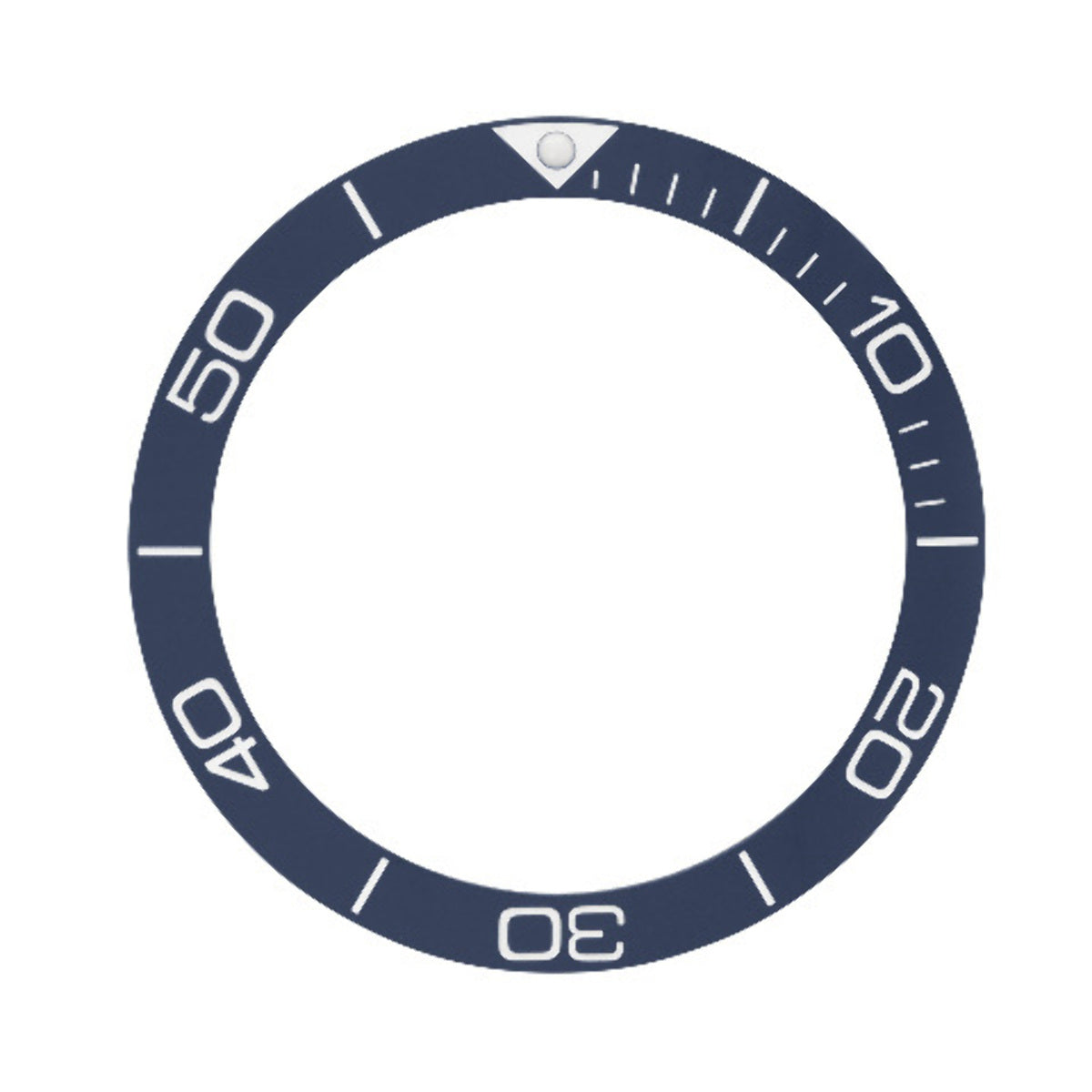 REPLACEMENT BEZEL INSERT CERAMIC DARK BLUE FOR WATCH 38.50MM X 31.20MM