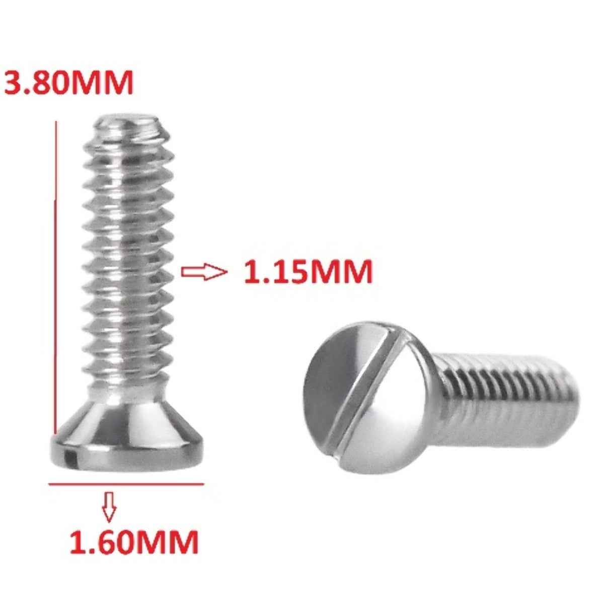 2 PCS WATCH SCREW FOR CARTIER WATCH STAINLESS STEEL
