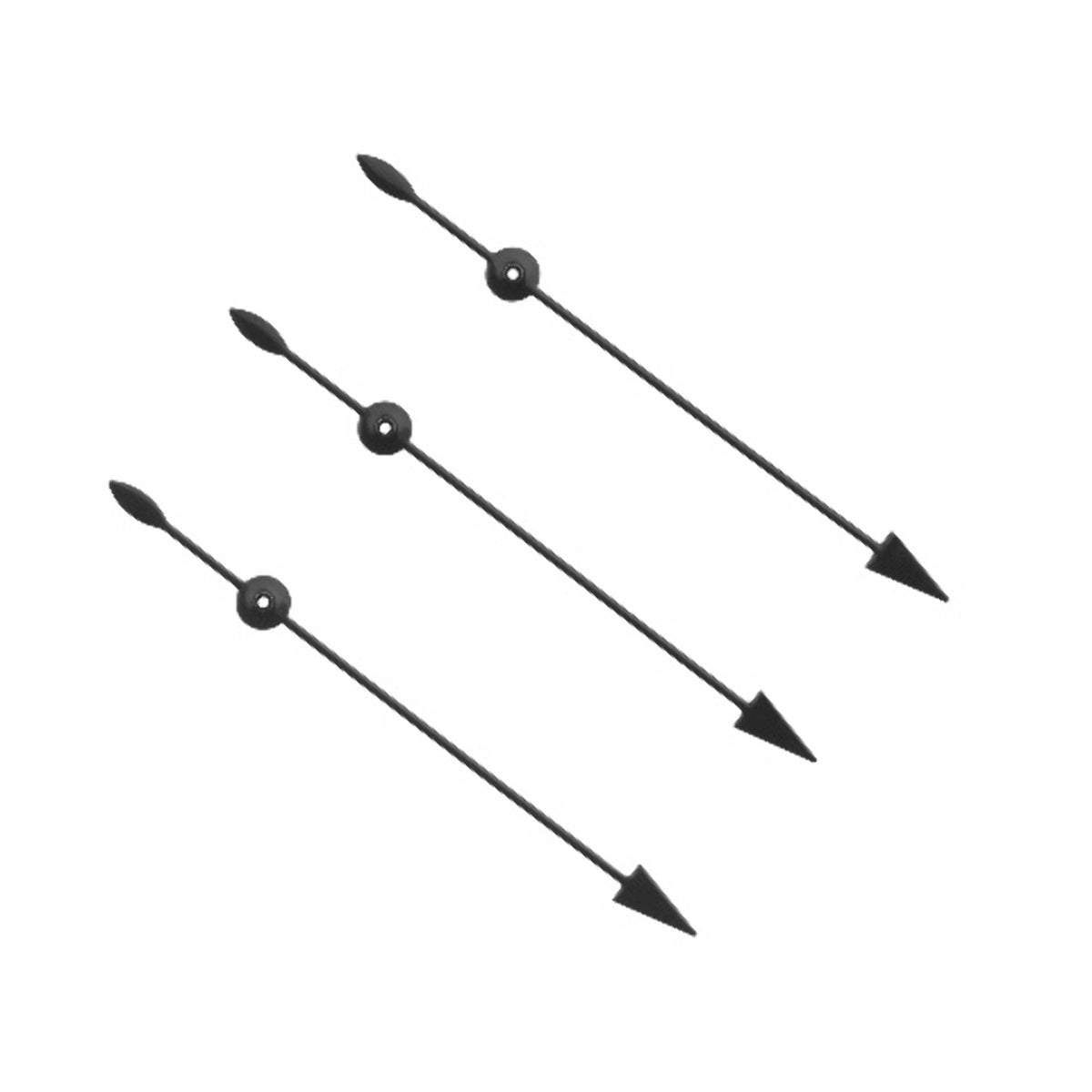 3 CENTRE SECOND WATCH HANDS FOR ROLEX DAYTONA 4030-4130 16518 16520 BLACK