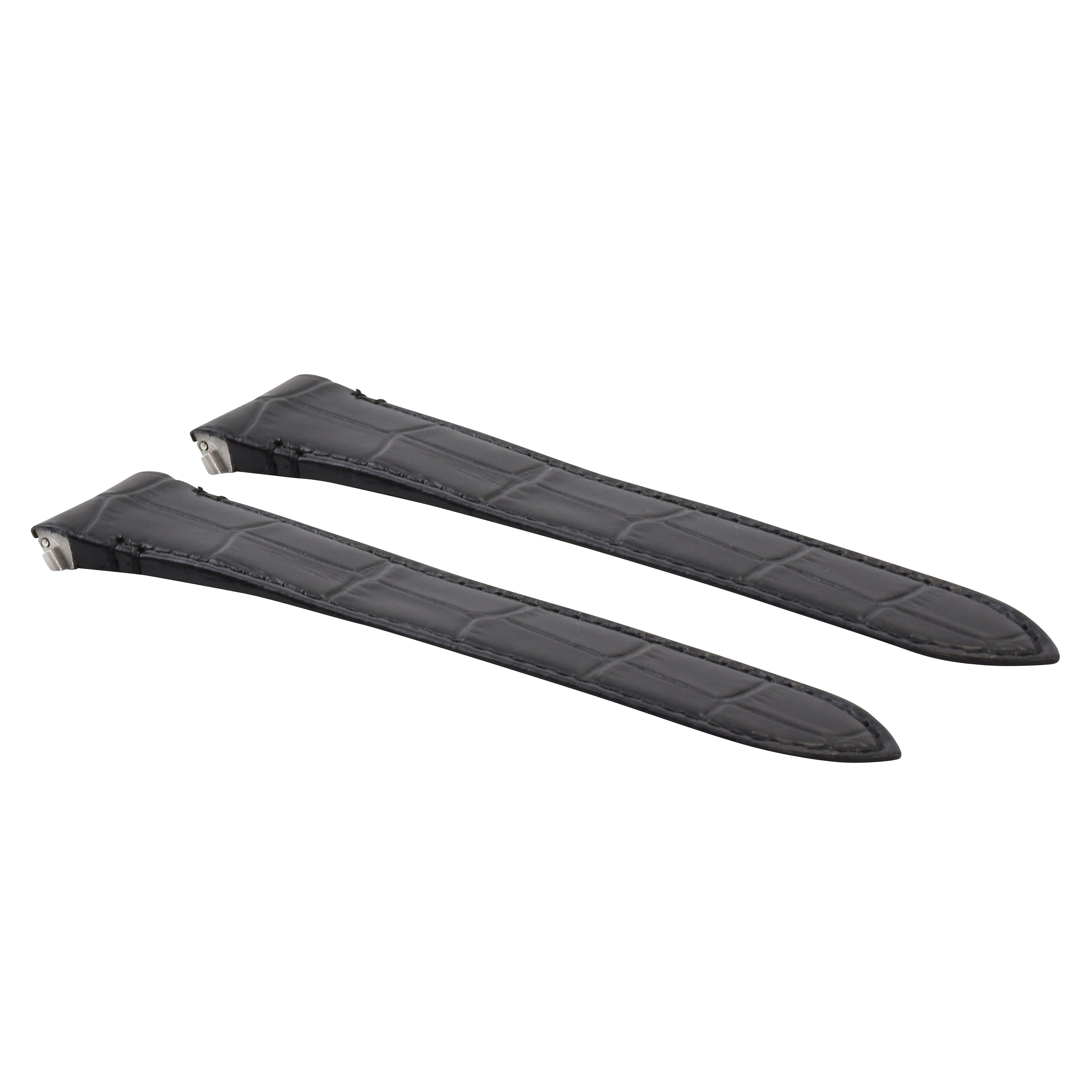 21MM LEATHER WATCH STRAP BAND FOR CARTIER SANTOS WSSA0018 4072 QUICK RELEASE BLK