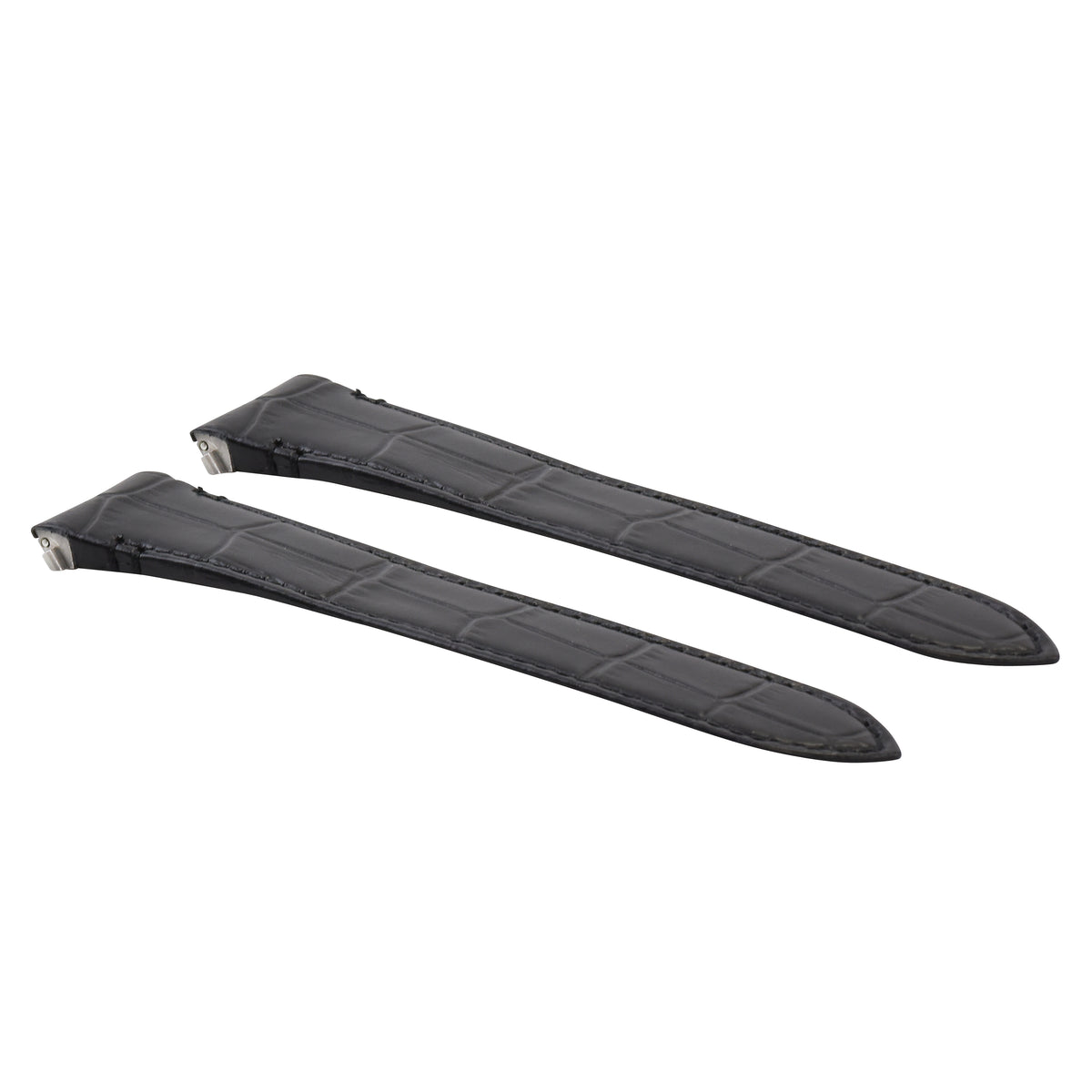 21MM LEATHER WATCH BAND STRAP FOR CARTIER SANTOS WSSA0018 QUICK RELEASE, Black, view 4